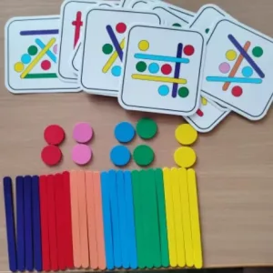 P***y vásárlótól kapott Fa Szivárvány Bot Kirakó.