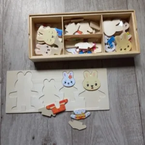 T***e vásárlótól kapott Fa Öltöztetős Puzzle Készlet.