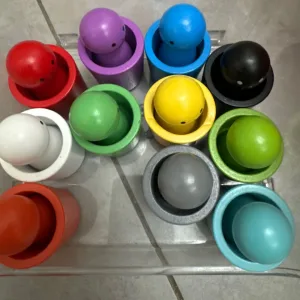 A***n vásárlótól kapott Peg Babák Poharakban Montessori Színválogató Játék.