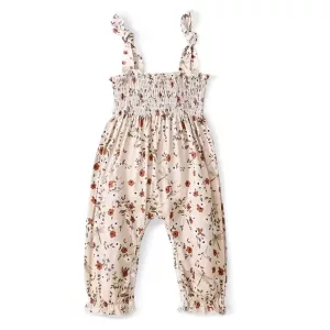 floral jumpsuit, suspender pants