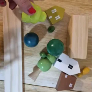 Joc Montessori cu blocuri de lemn, primit de la cumpărătorul J***i.