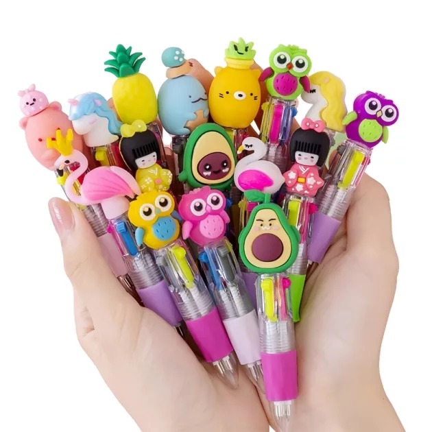 ballpoint pen, 4 color pen, cartoon pen, 4 in 1 pen
