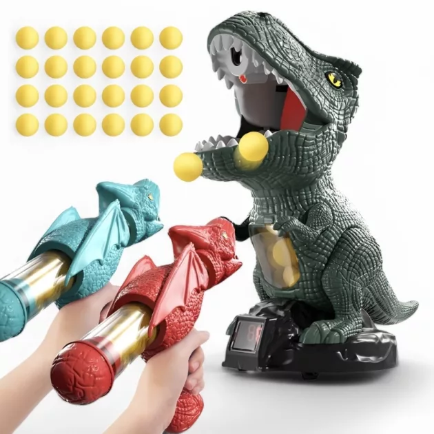 dinosaur shooting game, dinosaur shooting toy