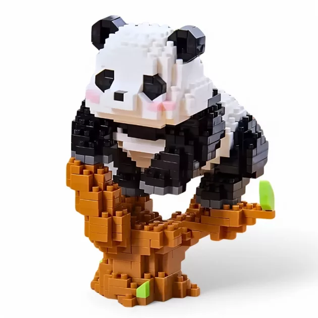 panda toy, animal building blocks
