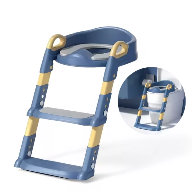 potty training seat, toilet foot stool, foldable foot stool, potty ladder, toilet ladder, toilet step stool