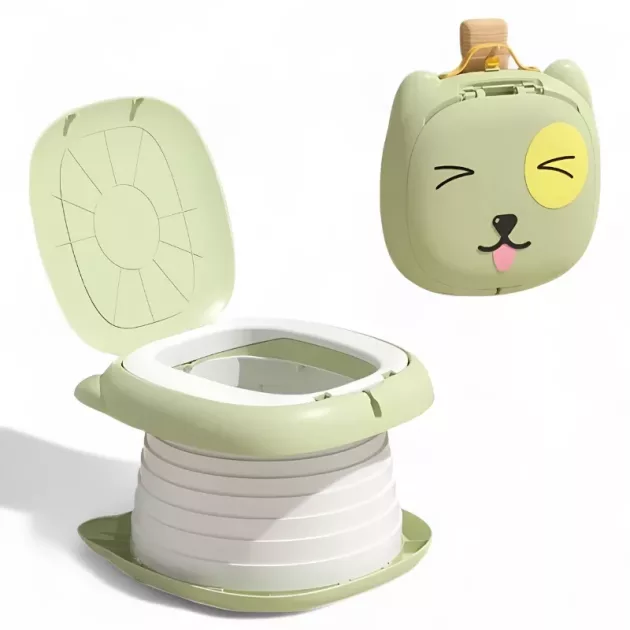 portable potty, potty, collapsible potty