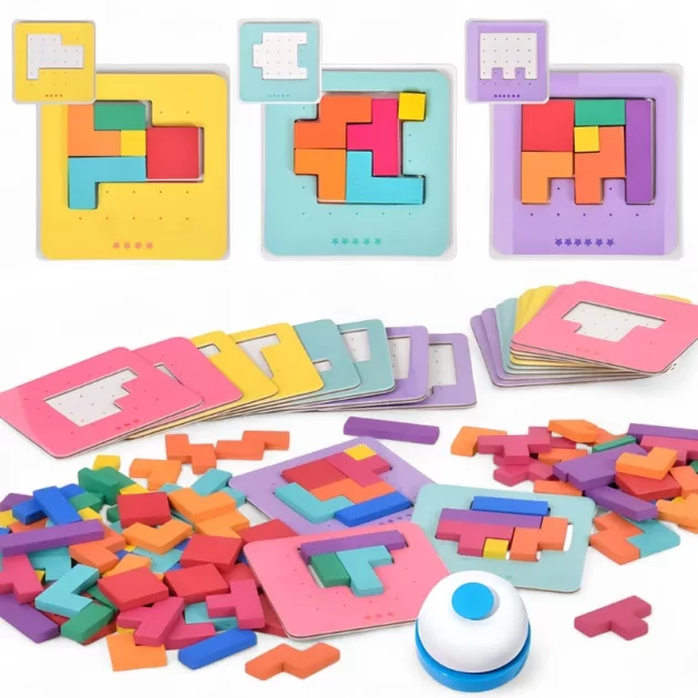 table puzzle, blocks puzzle, puzzle toy, table puzzle game, building blocks puzzle, wooden puzzle