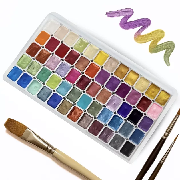 metallic water paints, metallic watercolor paints