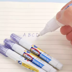 correction pen, white correction pen, correction fluid pen, white out markers